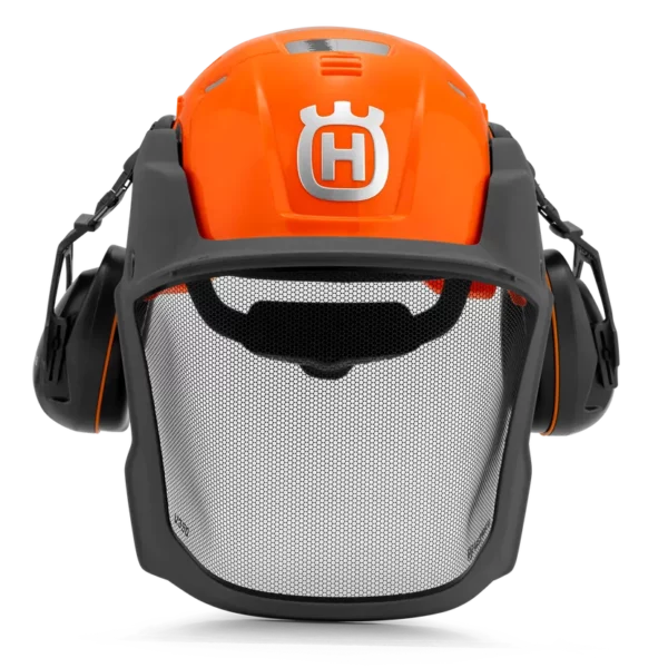Ochranná přilba pro práci v lese, Husqvarna Technical Mips, oranžová